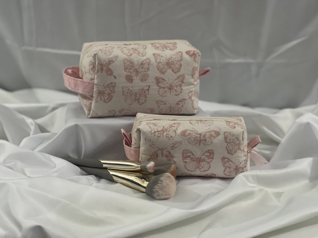 Boxy Mini  Carry-All Bag Pink Butterfly