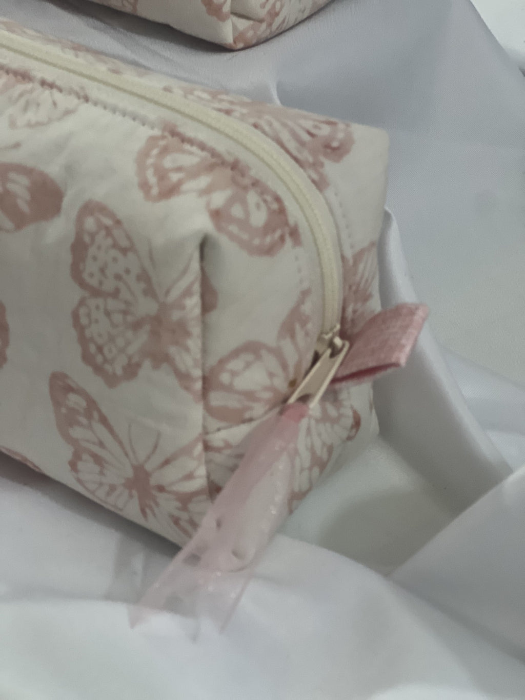 Boxy Mini  Carry-All Bag Pink Butterfly