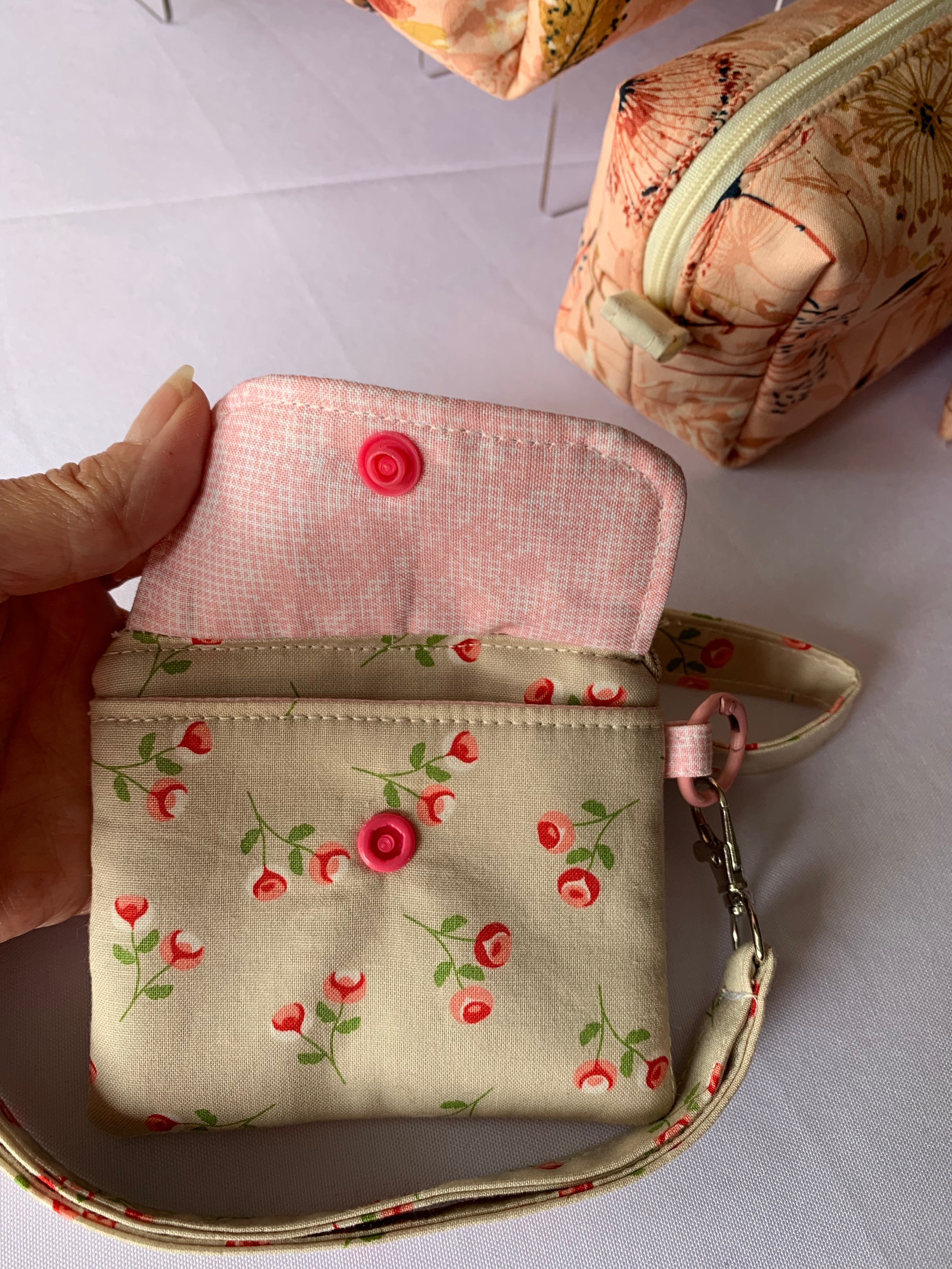 Lanyard-Wallet Set - Rose bud