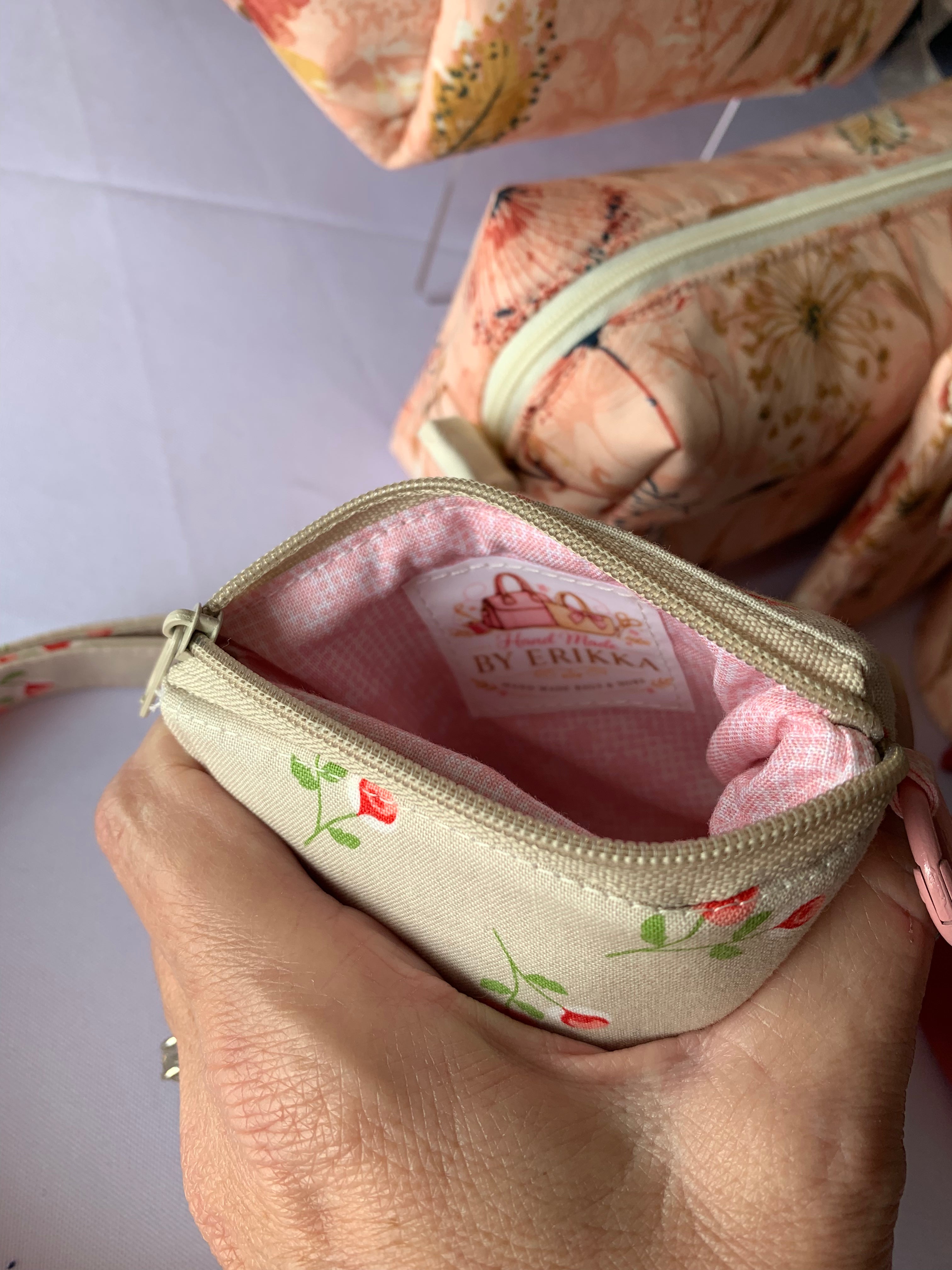 Lanyard-Wallet Set - Rose bud