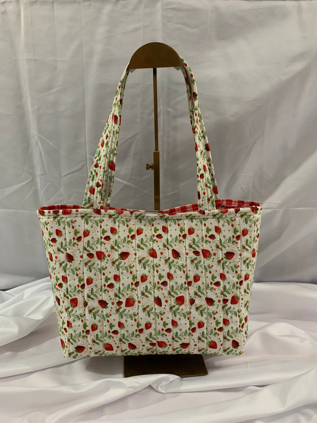 Mini Tote Bag - Strawberry Patch