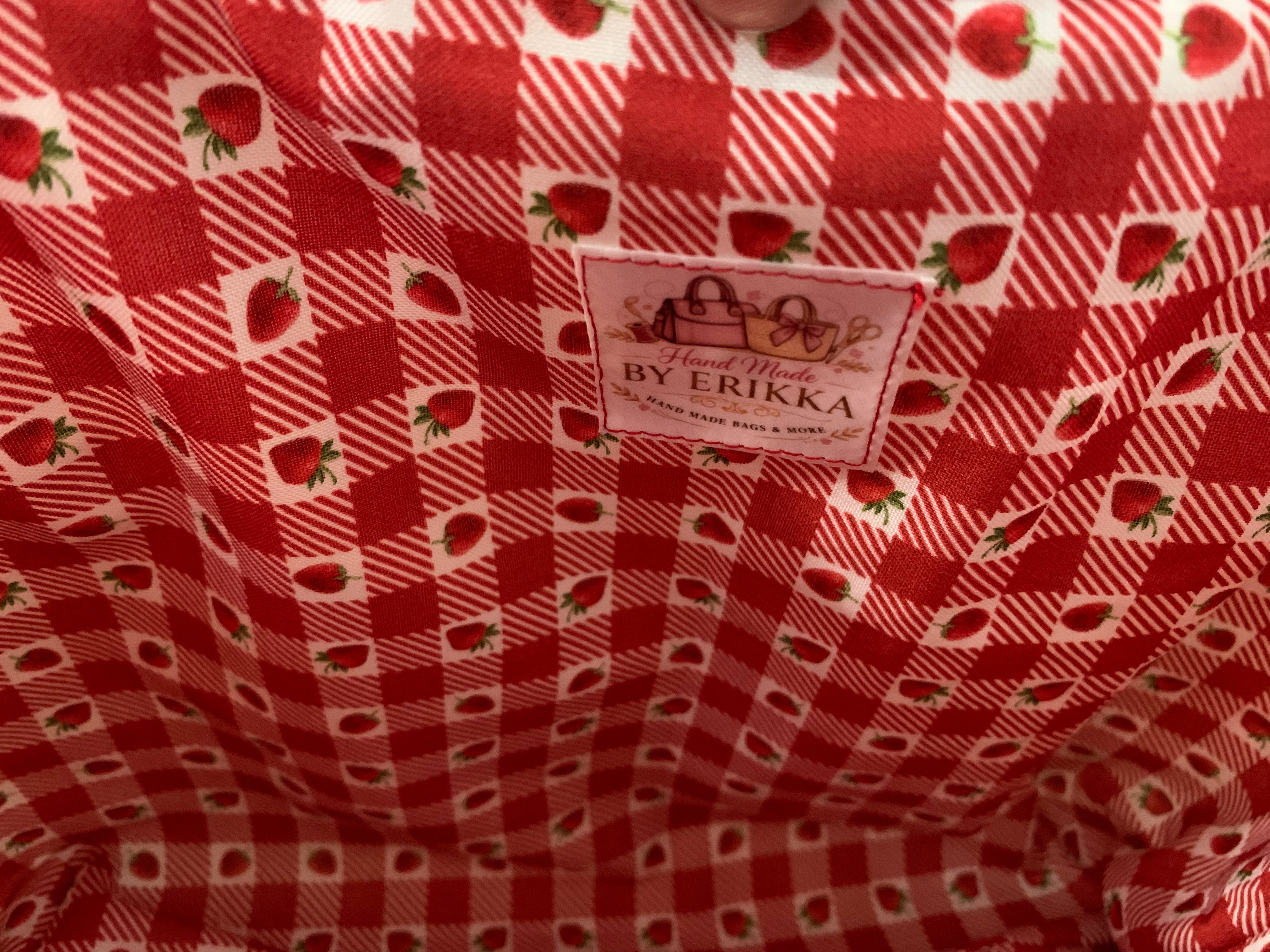 Mini Tote Bag - Strawberry Patch