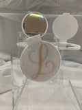 Monogramed Compact Mirror - Letter L Gold