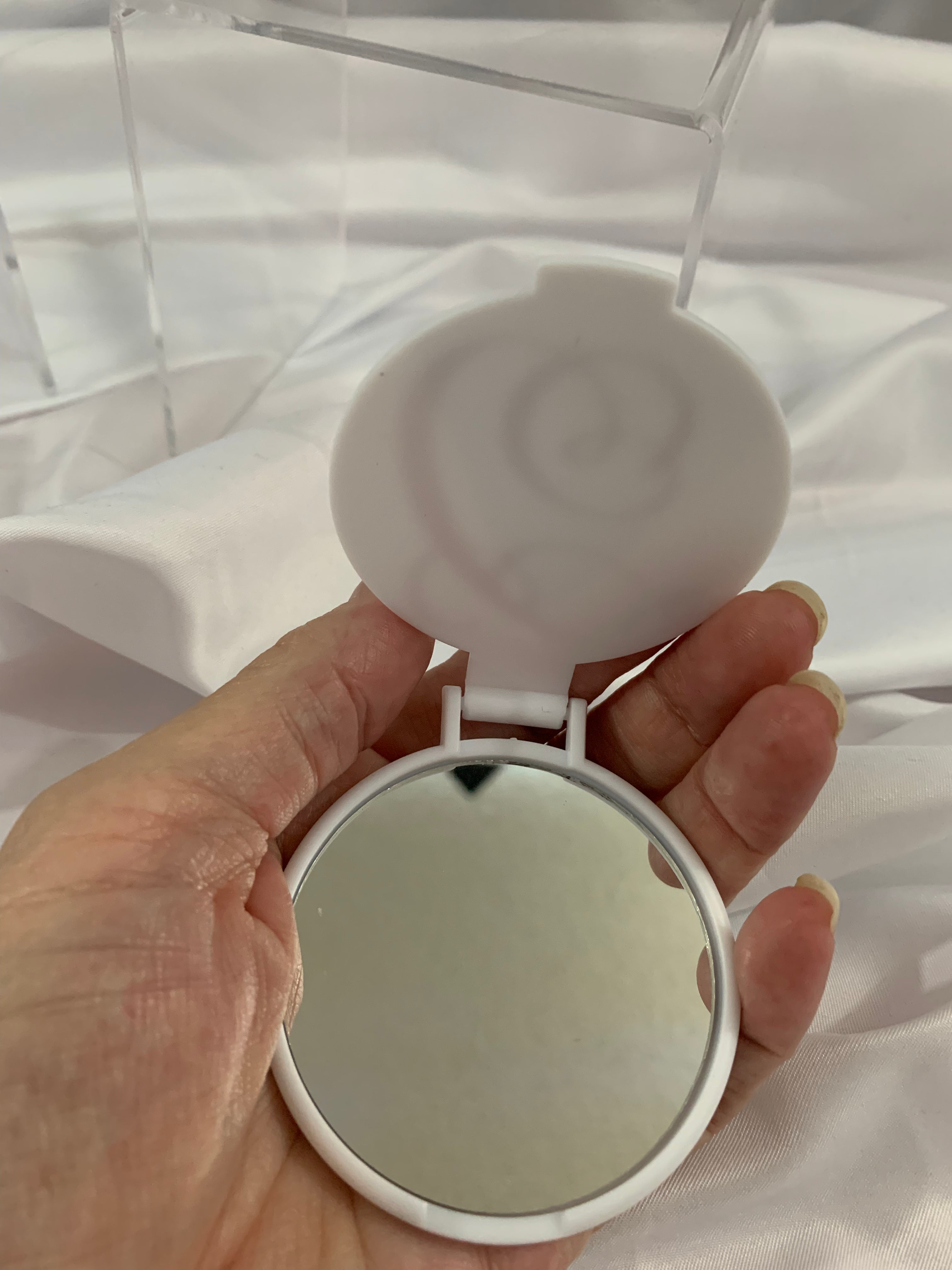 Monogramed Compact Mirror - Letter A Gold