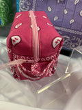 Boxy Carry-All Bag - Pink bandanna with pink liner
