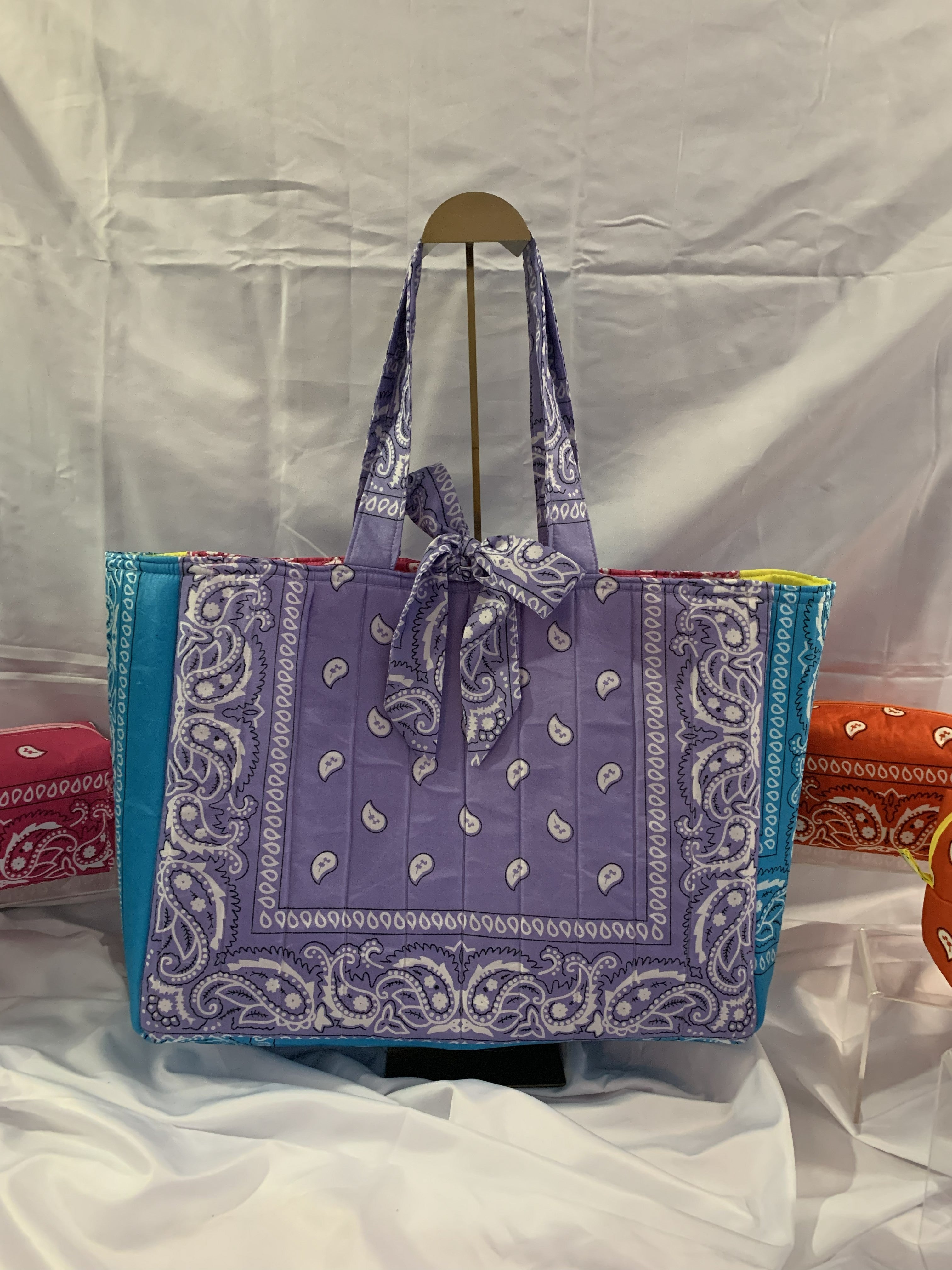 Bandanna Tote Bag - Multi Color