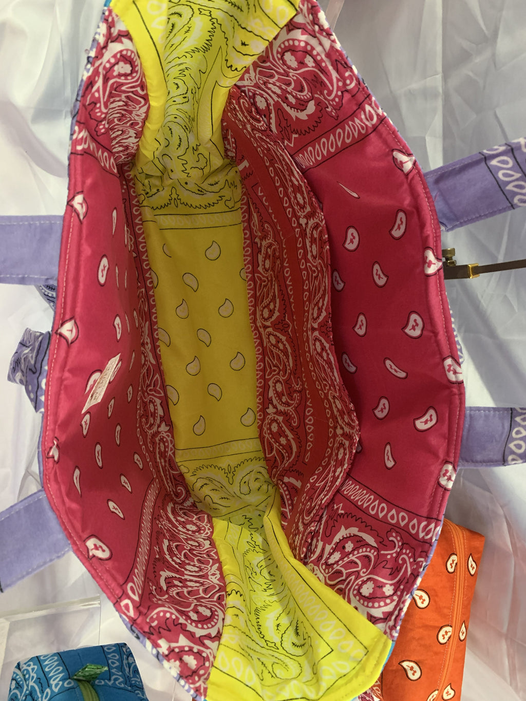 Bandanna Tote Bag - Multi Color