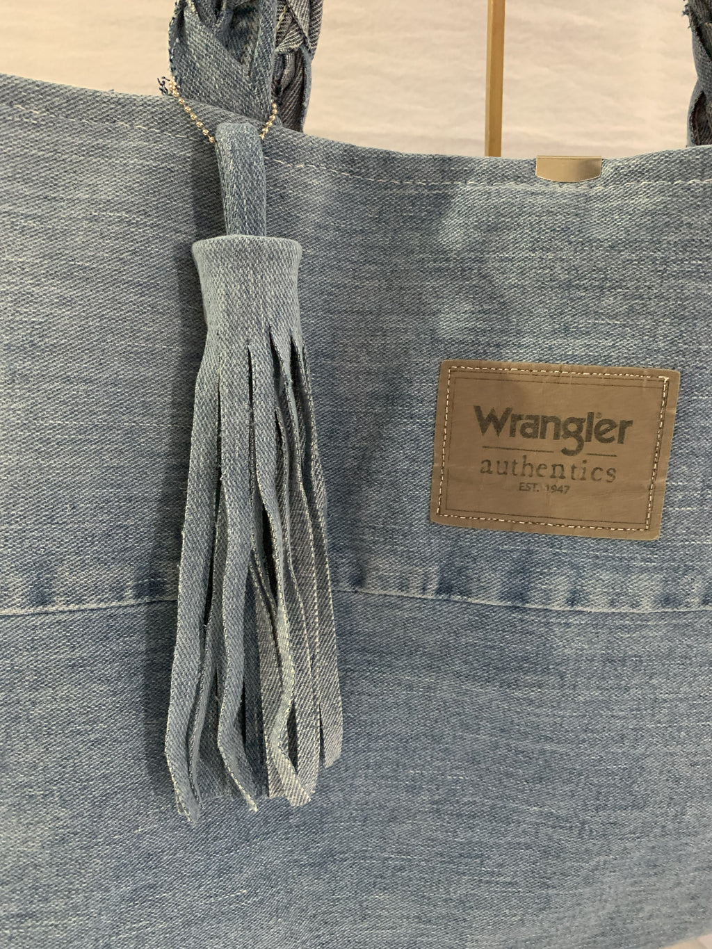Levi's and Pink - Large Tote Bag - Upcycled Jeans