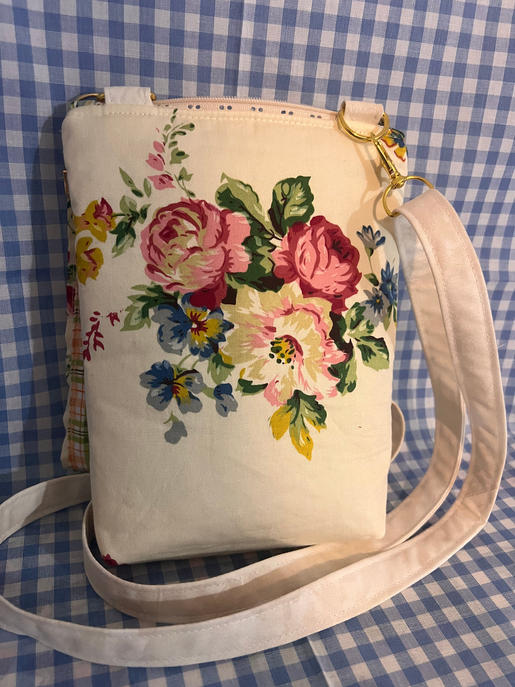 Handmade Crossbody Cell Phone Bag & Girls' Purse - floral bouquet 1