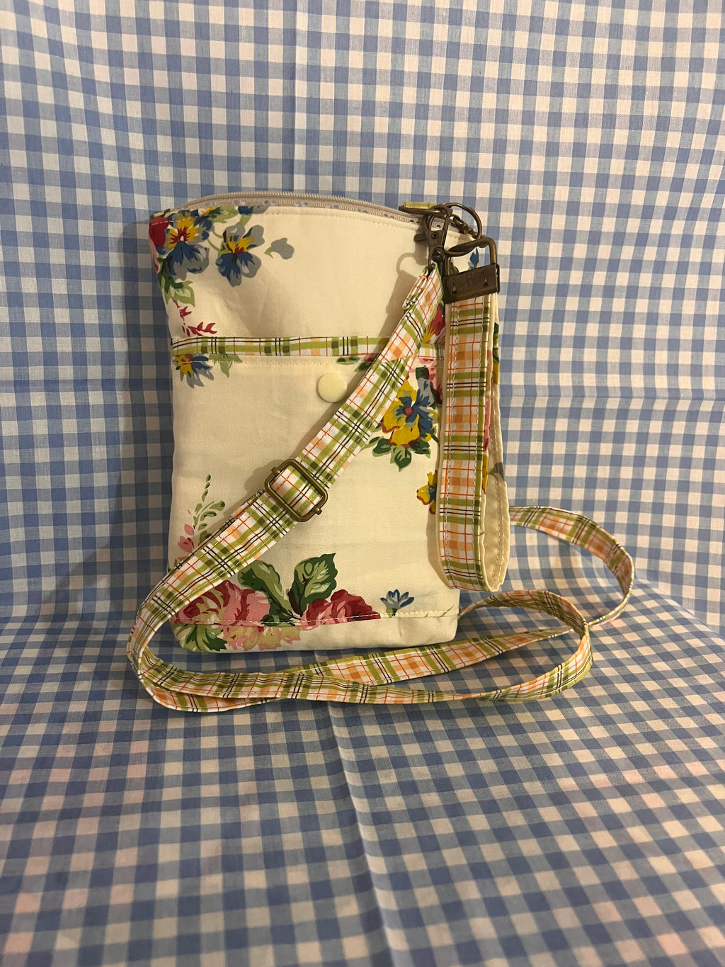 Handmade Crossbody Cell Phone Bag & Girls' Purse - Floral bouquet 2