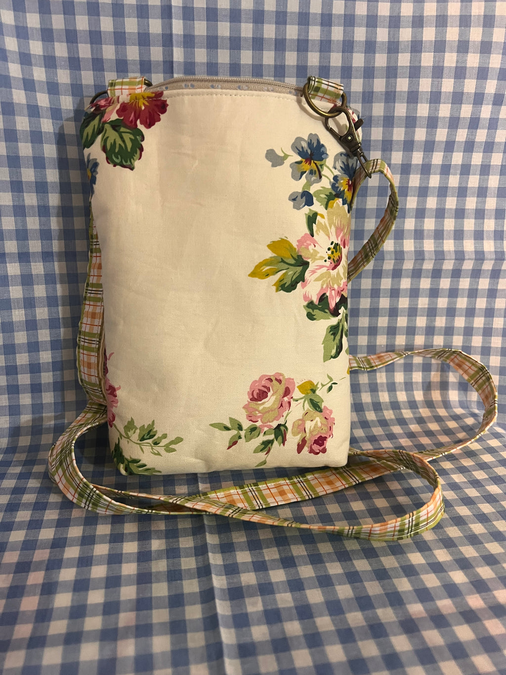 Handmade Crossbody Cell Phone Bag & Girls' Purse - Floral bouquet 2