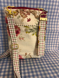 Handmade Crossbody Cell Phone Bag & Girls' Purse - Red rose 2