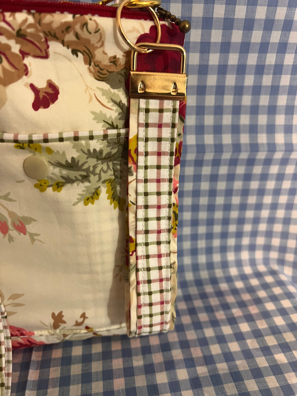 Handmade Crossbody Cell Phone Bag & Girls' Purse - Red rose 2